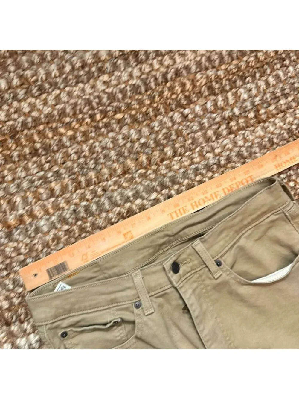 506 Levi's Men's Comfort Straight Fit Khaki Tan Denim Jeans Pants (32x29)